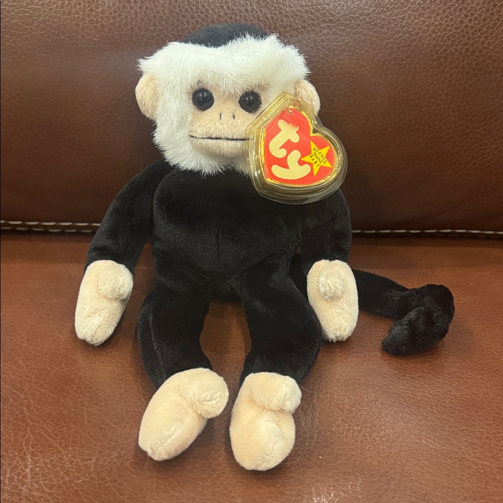 Ty Original Beanie Baby “Mooch” the Monkey 🐒 Retired Vintage Plush Animal